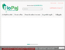 Tablet Screenshot of biopaj-papeterie.fr